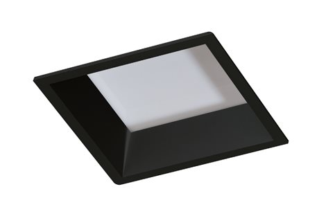 AIDA podhledové svítidlo LED 10W 700lm 3000K 10cm hranaté IP20, černé 3
