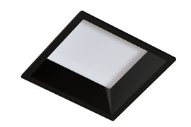 AIDA podhledové svítidlo LED 16W 1300lm 3000K 14,5cm hranaté IP20, černé