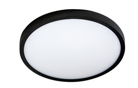 MALTA přisazené svítidlo LED 24W 2100lm 4000K 30cm kulaté IP20, černé