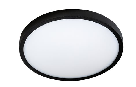 MALTA přisazené svítidlo LED 24W 2100lm 4000K 30cm kulaté IP20, černé 1