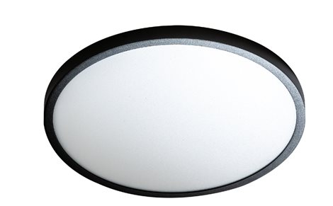 MALTA přisazené svítidlo LED 32W 2500lm 3000K 40cm kulaté IP20, černé 1