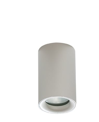 EIGER venkovní přisazené bodové svítidlo 1x GU10 50W bez zdroje 5,5cm kulaté IP54, bílé 5