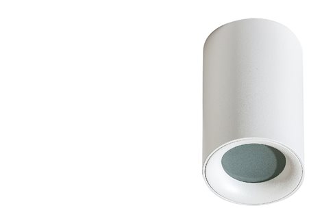 EIGER venkovní přisazené bodové svítidlo 1x GU10 50W bez zdroje 5,5cm kulaté IP54, bílé 1