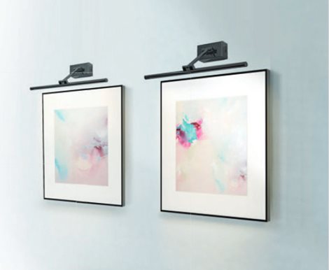 DAVINCI nástěnné svítidlo LED 8W 530lm 3000K 48cm IP20, matně černá 2