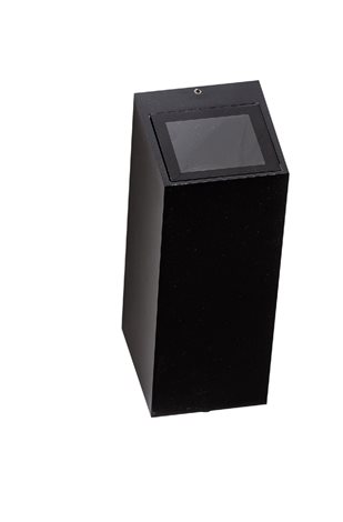 JAKE venkovní nástěnné svítidlo 2x GU10 35W bez zdroje 21cm hranaté IP54, černé 3