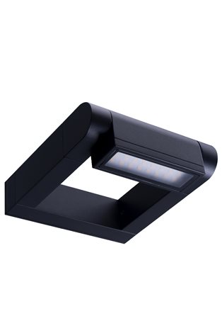 FRAME venkovní nástěnné svítidlo LED 8W 800lm 3000K 18cm IP65, černé 4