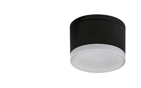 APULIA venkovní přisazené svítidlo LED 10W 800lm 3000K 10,8cm kulaté IP54, černé 4