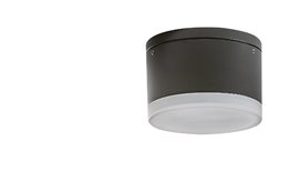 APULIA venkovní přisazené svítidlo LED 10W 800lm 3000K 10,8cm kulaté IP54, tmavě šedé