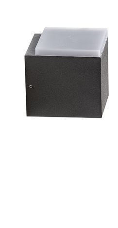 ARBAX venkovní nástěnné svítidlo LED 6W 500lm 3000K 10cm hranaté IP54, tmavě šedé 7