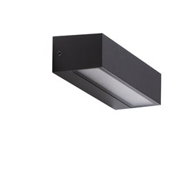 COSEL venkovní nástěnné svítidlo LED 16W 1300lm 3000K 23cm IP54, tmavě šedé