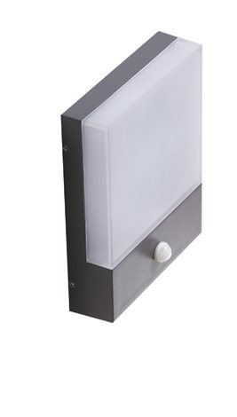CIVITA venkovní nástěnné svítidlo se senzorem LED 12W 800lm 3000K IP54, tmavě šedé 3