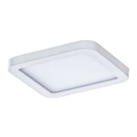 Slim vestavné koupelnové svítidlo LED 6W 500lm 4000K 9cm hranaté IP44, bílé