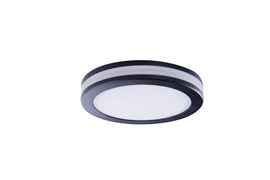 GALATA koupelnové zápustné svítidlo LED 9W 700lm 4000K 8cm kulaté IP44, černé