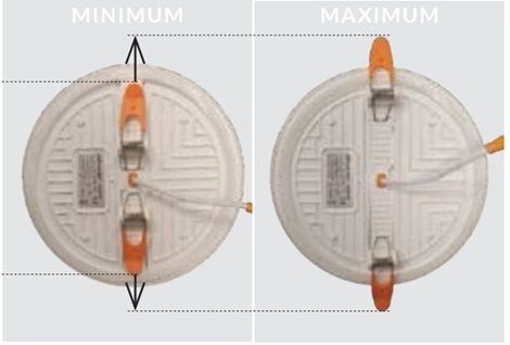 LAMIR koupelnové zápustné svítidlo LED 6W 1300lm 3000K 12cm kulaté IP44, bílé 5