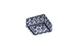 ESTER 2 podhledové svítidlo 1x GU10 50W bez zdroje 10,3cm hranaté IP20, černá/křišťál