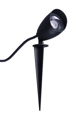 FLOKI venkovní zapichovací reflektor LED 6W 500lm 3000K IP65, černá 1