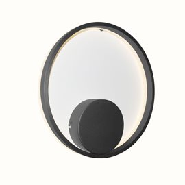 HALO nástěnné svítidlo LED 30W 2200lm 3000K 40cm kulaté IP20, černé