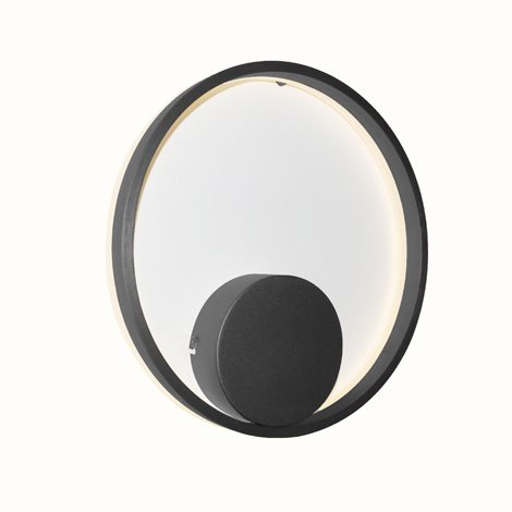 HALO nástěnné svítidlo LED 30W 2200lm 3000K 40cm kulaté IP20, černé 1
