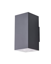 ROLAND 2 venkovní nástěnné svítidlo LED 18W 1600lm 3000K hranaté IP65, tmavě šedé
