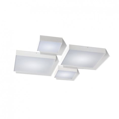 Monza Square 22 přisazené svítidlo LED 20W 1760lm 4000K 22cm hranaté IP20, bílé 3