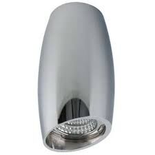 Vasko stropní svítidlo 1x GU10 50W bez zdroje 7cm kulaté IP20, chromové