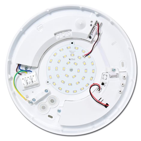 W131/EM/LED-3000 LED svítidlo nástěnné stropní 18W 1480lm 3000K IP44 vč. nouz. HF360senz. 4