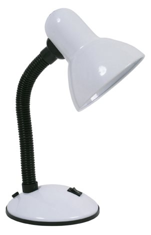 L077-BI Svítidlo stolní E27 max.60W IP20 bílá 1