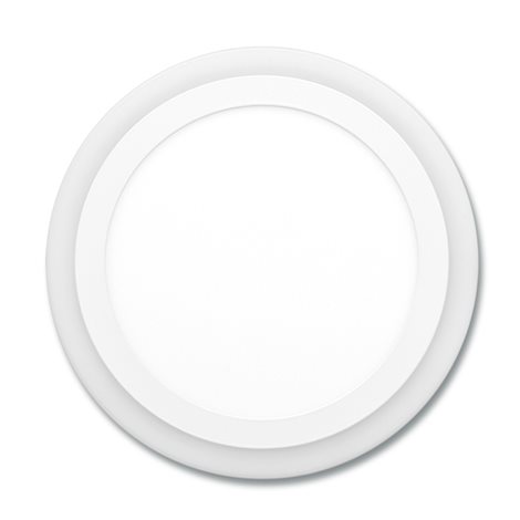 LED-DUO-R12W LED panel kruh 19,5cm dvoubarevný 12W+4W 900+100lm 4000+2700K IP20 1
