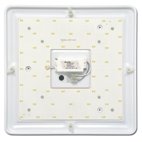 WY002-22W/LED LED svítidlo nástěnné stropní 38x38cm 22W 1740lm 4100K 54xSMD IP44 bílé 3