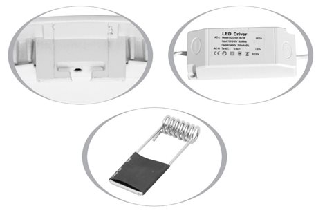 LED-WSL-6W/2700 LED panel kruh 12cm 6W 470 lm 2700K IP20 3