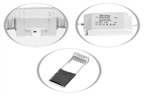 LED-WSQ-25W/27/CHR LED panel 30x30cm 25W 2240lm 2700K IP20 chrom 2