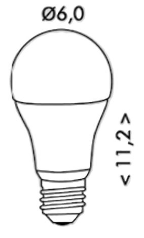 LED10W-A60/E27/3000 LED žárovka E27 10W 980lm 3000K 20xSMD5630 2