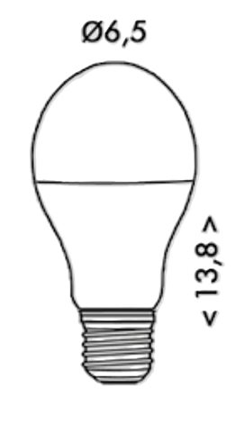 LED20W-A65/E27/4100 LED žárovka E27 20W 2100lm 4100K SMD 2