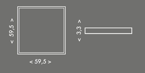 LED-GPL-24W/CCT SMD panel MAXX 24W 59,5x3,3cm 4000lm CCT 6