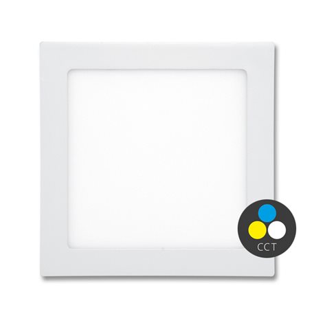 LED-WSQ-CCT/12W/BI Bílý vestavný LED panel RAFA 12W CCT hranatý 17x17cm IP44 1