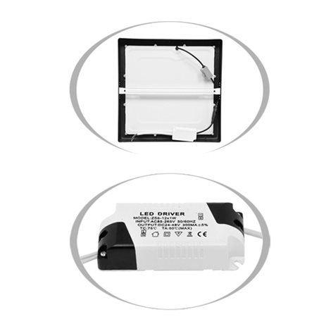 LED-CSQ-CCT/18W/CR SMD panel přisaz.22x22cm,18W,CCT,IP20,1550lm 3