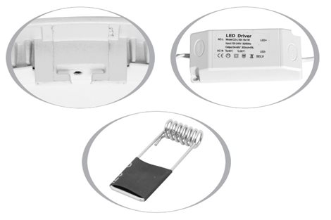 LED-WSQ-12W/41/CHR LED panel 17x17cm 12W 960lm 4100K IP20 chrom 2