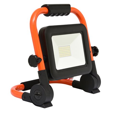RMLED-30W/ORA/AKU LED reflektor AKU,30W,4000K,3,7V/12Ah,IP65,oranž 1