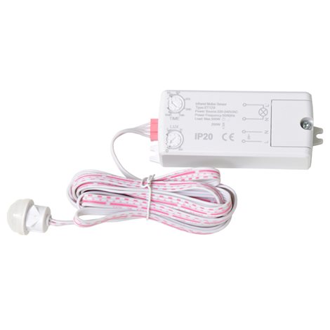 EST129-BI Senzor PIR 120st,800W,8m,bílý 2