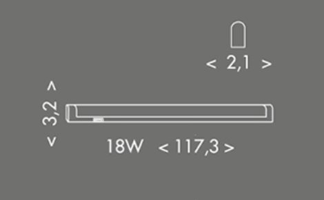 TL2001-CCT/18W Kuchyňské svít. LED 18W, 2160lm, CCT 3000/4000/6500K, bílá, 117cm 4