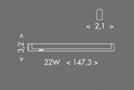 TL2001-CCT/22W Kuchyňské svít. LED 22W, 2640lm, CCT 3000/4000/6500K, bílá, 147cm 4