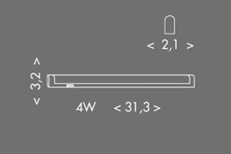 TL2001-CCT/4W Kuchyňské svít. LED 4W, 480lm, CCT 3000/4000/6500K, bílá, 31cm 4