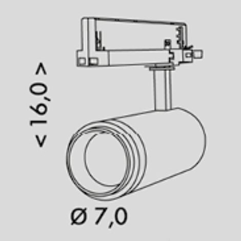 TR-TL-30W/BI/NA Svítidlo na lišt. syst. (3f)15-60st.,30W,4100K,bílá 4