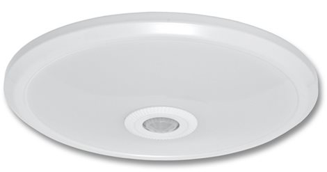 WHST78/LED-4100 LED svítidlo nástěnné stropní 12W 820lm 4100K 24xSMD IP44 PIR senz. 1