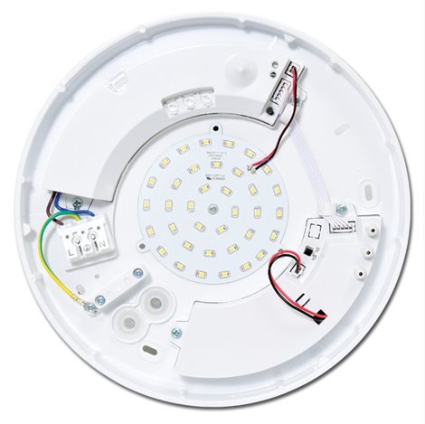 W131/EM/LED-4100 LED svítidlo nástěnné stropní 18W 1480lm 4100K IP44 vč. nouz. HF360senz. 2