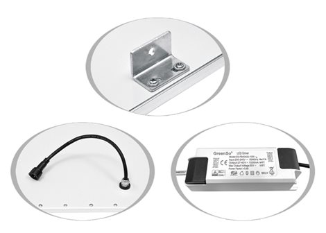 LED-GPL44-40/BI/IP44 SMD panel 40W, 59,5cm, 4000K, IP44, 4100lm, bílý 3