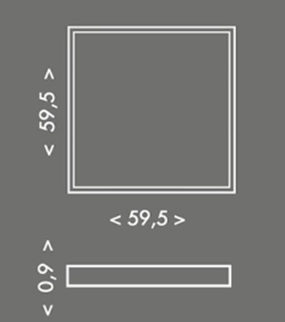 LED-GPL44-40/BI/IP44 SMD panel 40W, 59,5cm, 4000K, IP44, 4100lm, bílý 5