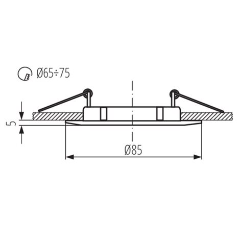LUTO CTX-DS02B-W - Podhledové bodové svítidlo 3