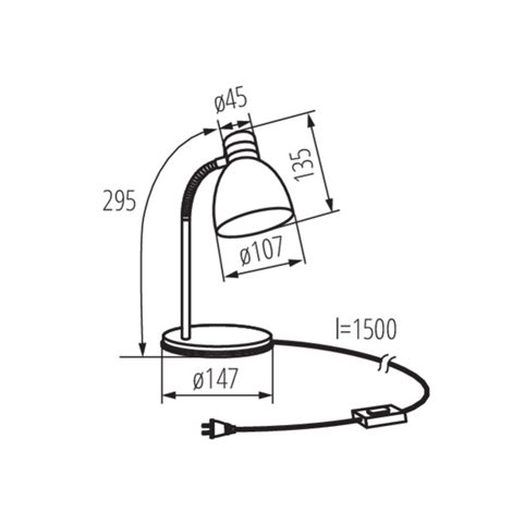 ZARA HR-40-B - kancelářská stolní lampa 3