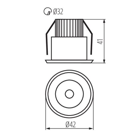 HAXA-DSO POWER LED-B - Podhledové bodové svítidlo LED 6